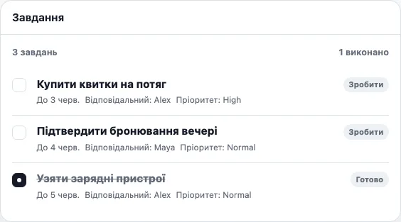Завдання real TogetherPage widget demo